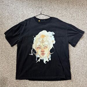 Gallery Dept Black Tee with Artistic Print